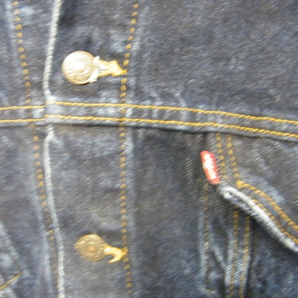 Levis Mens Blue Denim Trucker Jacket XL - Picture 4 of 4